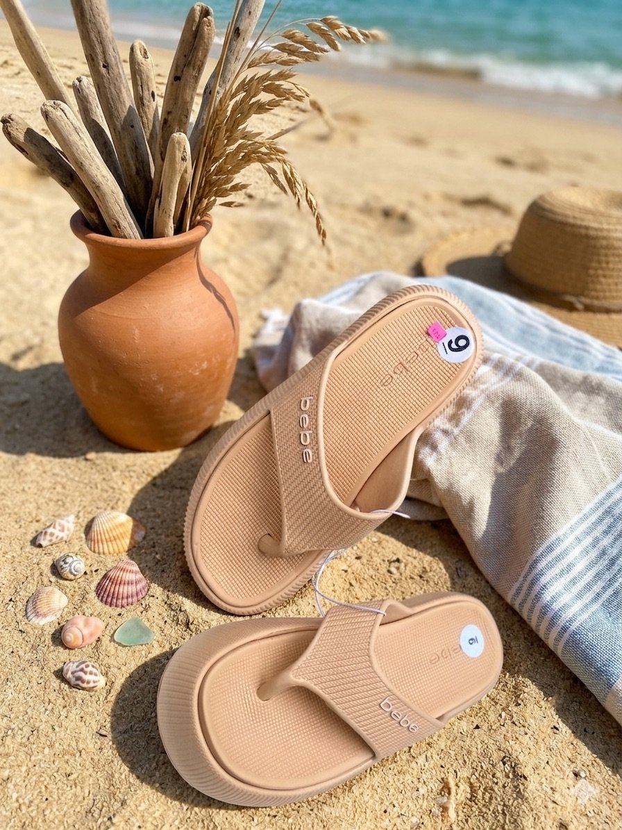 Sandalias Flip Flop BEBE Nude — miniatura 2