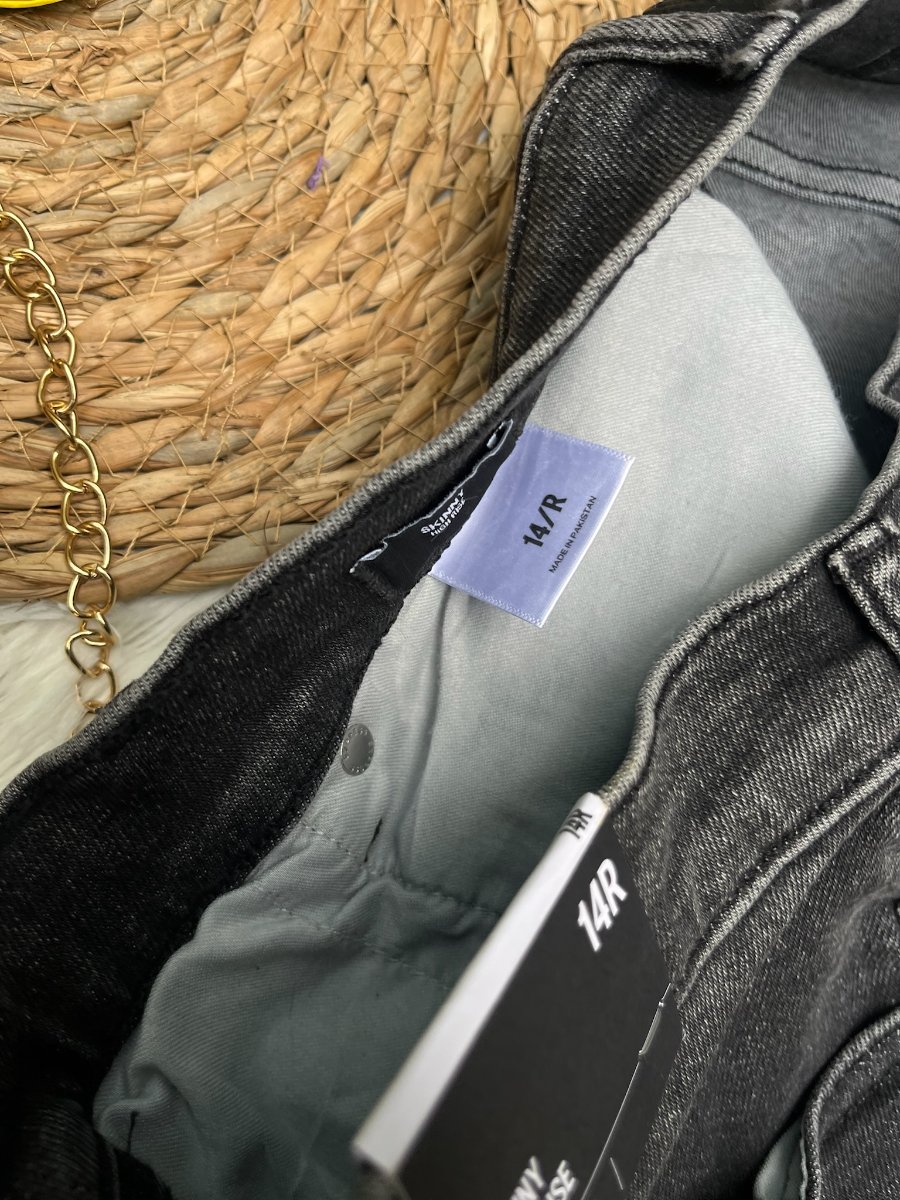 Jeans Skinny High Rise EXPRESS Negro — miniatura 4