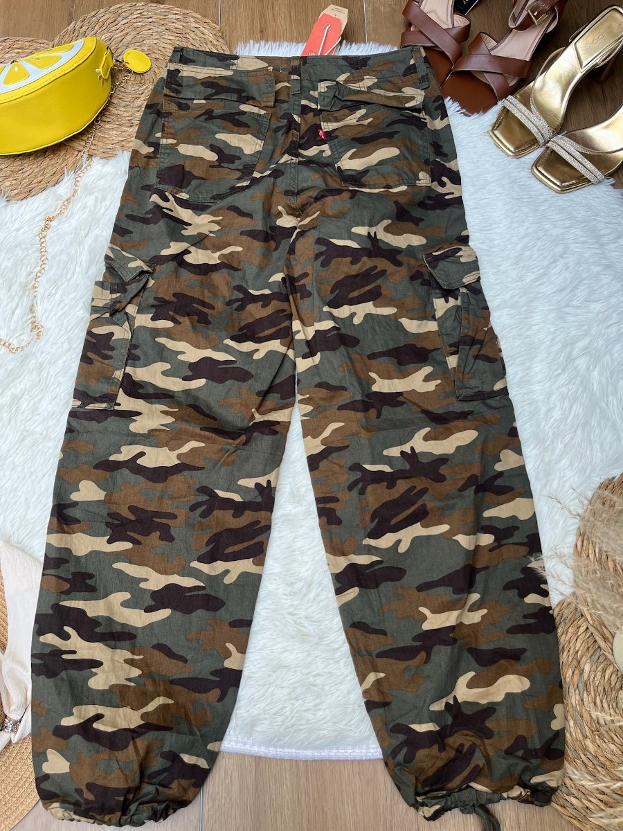 Pantalón Cargo LEVI'S Camuflado Verde Militar — miniatura 3