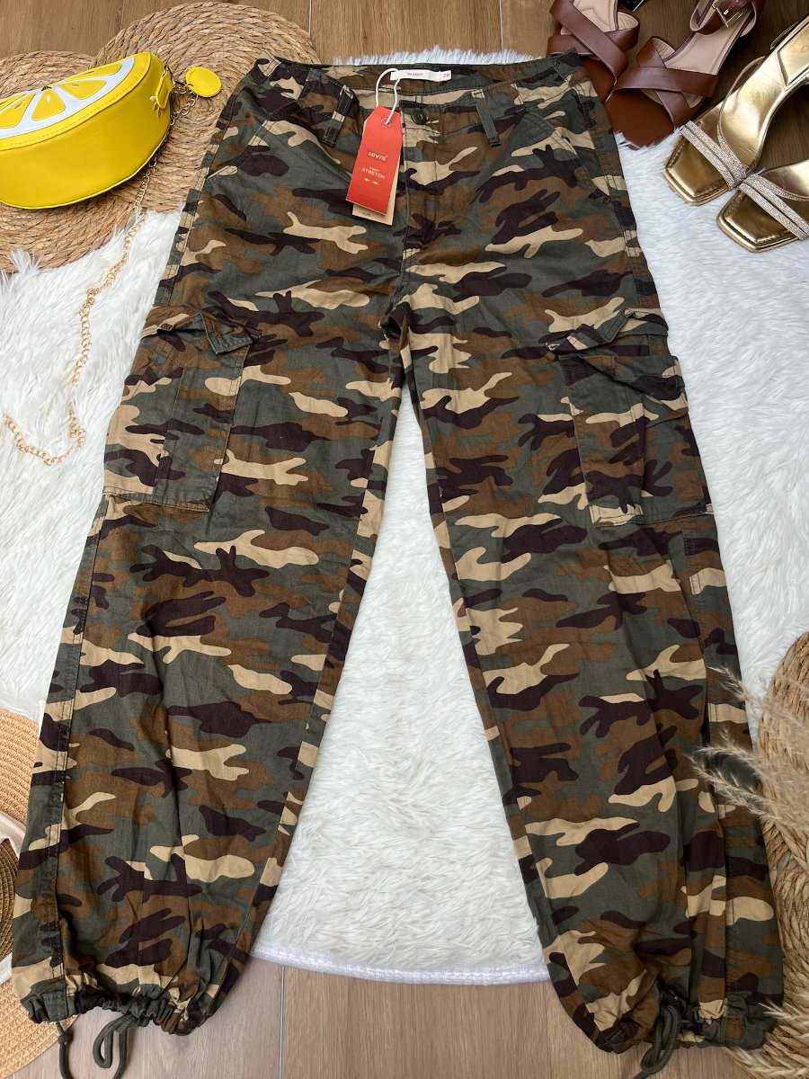 Pantalón Cargo LEVI'S Camuflado Verde Militar — miniatura 2