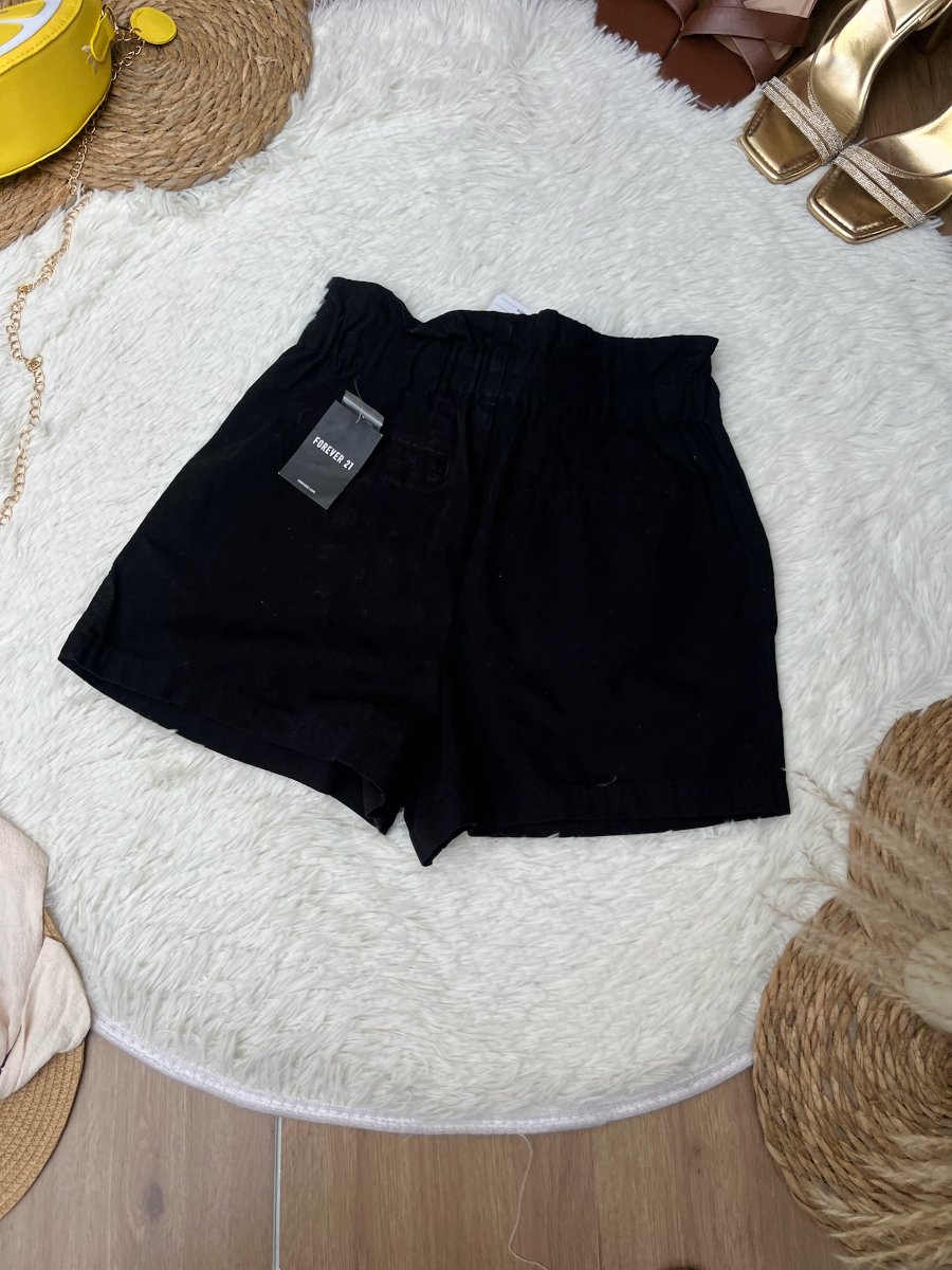 Short Paperbag FOREVER 21 Negro — miniatura 3