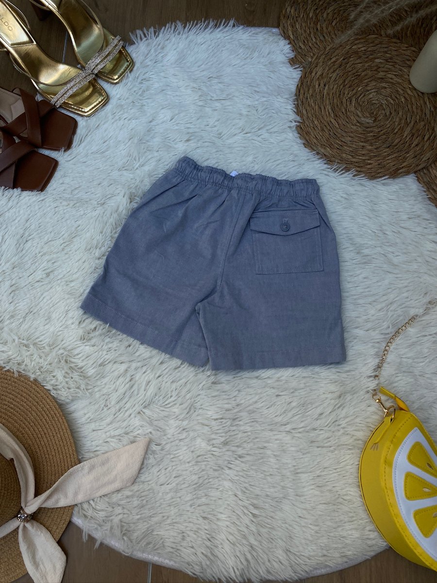 Short CREWCUTS Gris con Cintura Elástica — miniatura 3