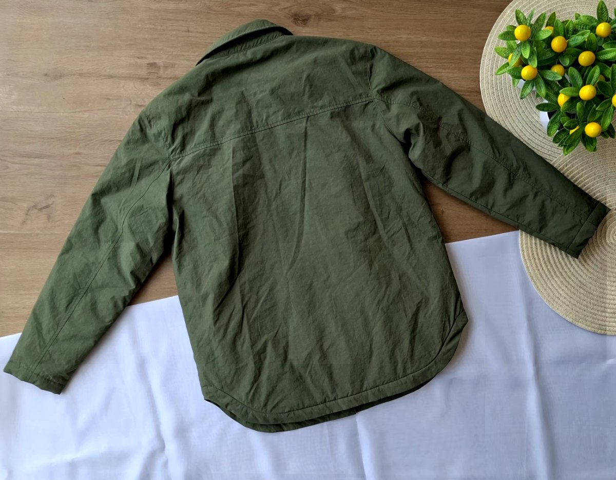 Camisa Acolchada Verde Militar — miniatura 3