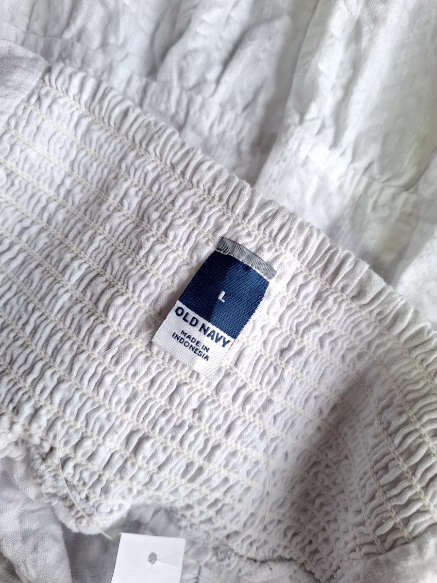 Vestido OLD NAVY Blanco Texturizado — miniatura 3