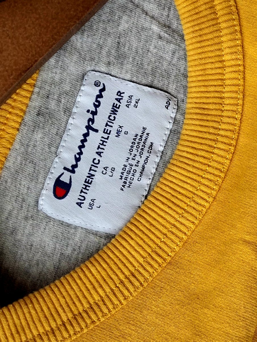 Sudadera CHAMPION Amarillo Mostaza — miniatura 5