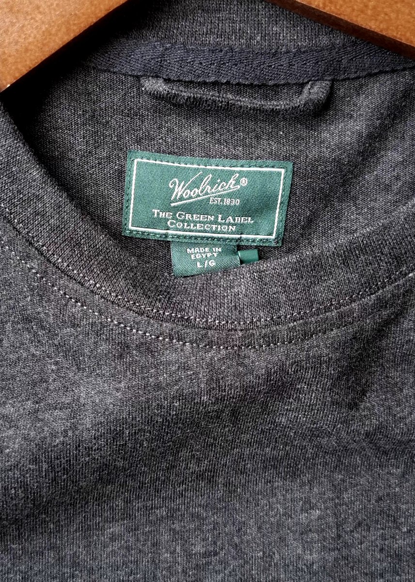 Playera Manga Larga WOOLRICH Gris Jaspe — miniatura 4