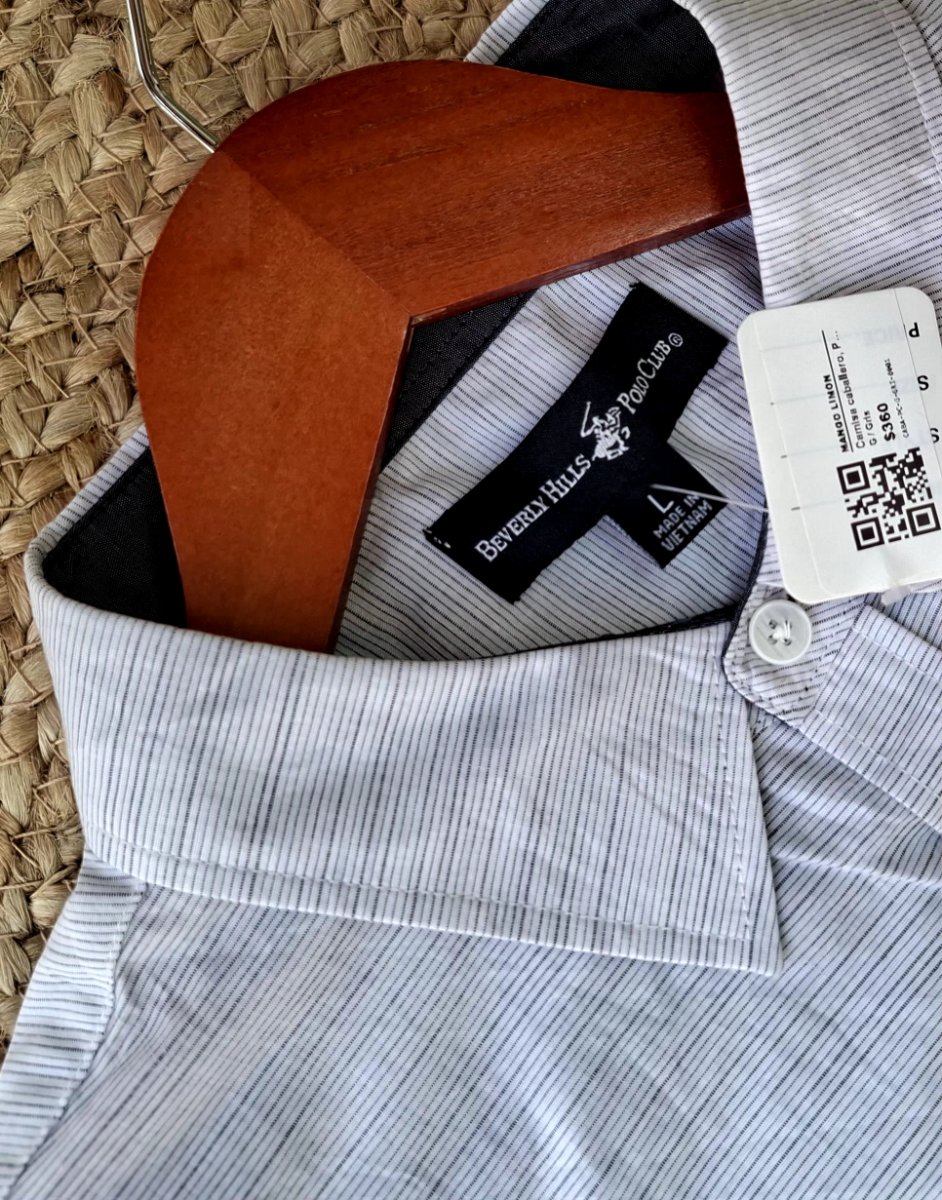 Camisa Manga Corta BEVERLY HILLS POLO CLUB Rayas — miniatura 4