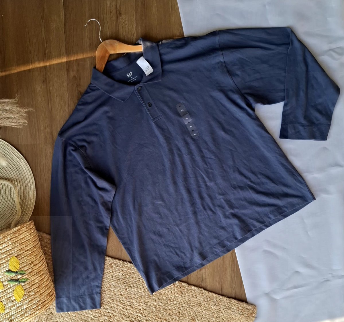 Playera Polo GAP Stretch Piqué Manga Larga — miniatura 2