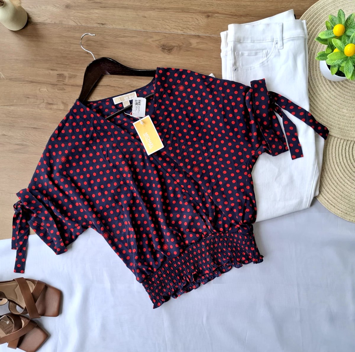 Blusa Cruzada MICHAEL MICHAEL KORS Lunares — miniatura 4