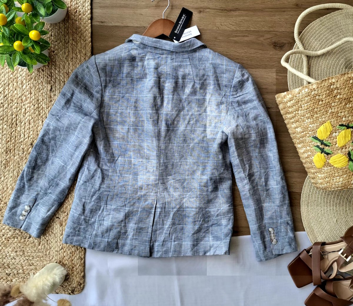 Blazer BANANA REPUBLIC Cuadros — miniatura 3