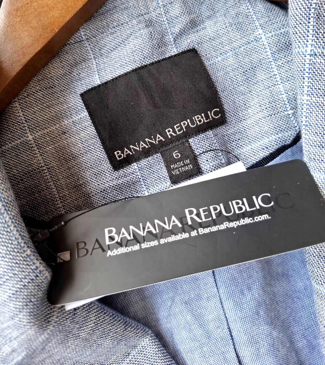 Blazer BANANA REPUBLIC Cuadros — miniatura 4