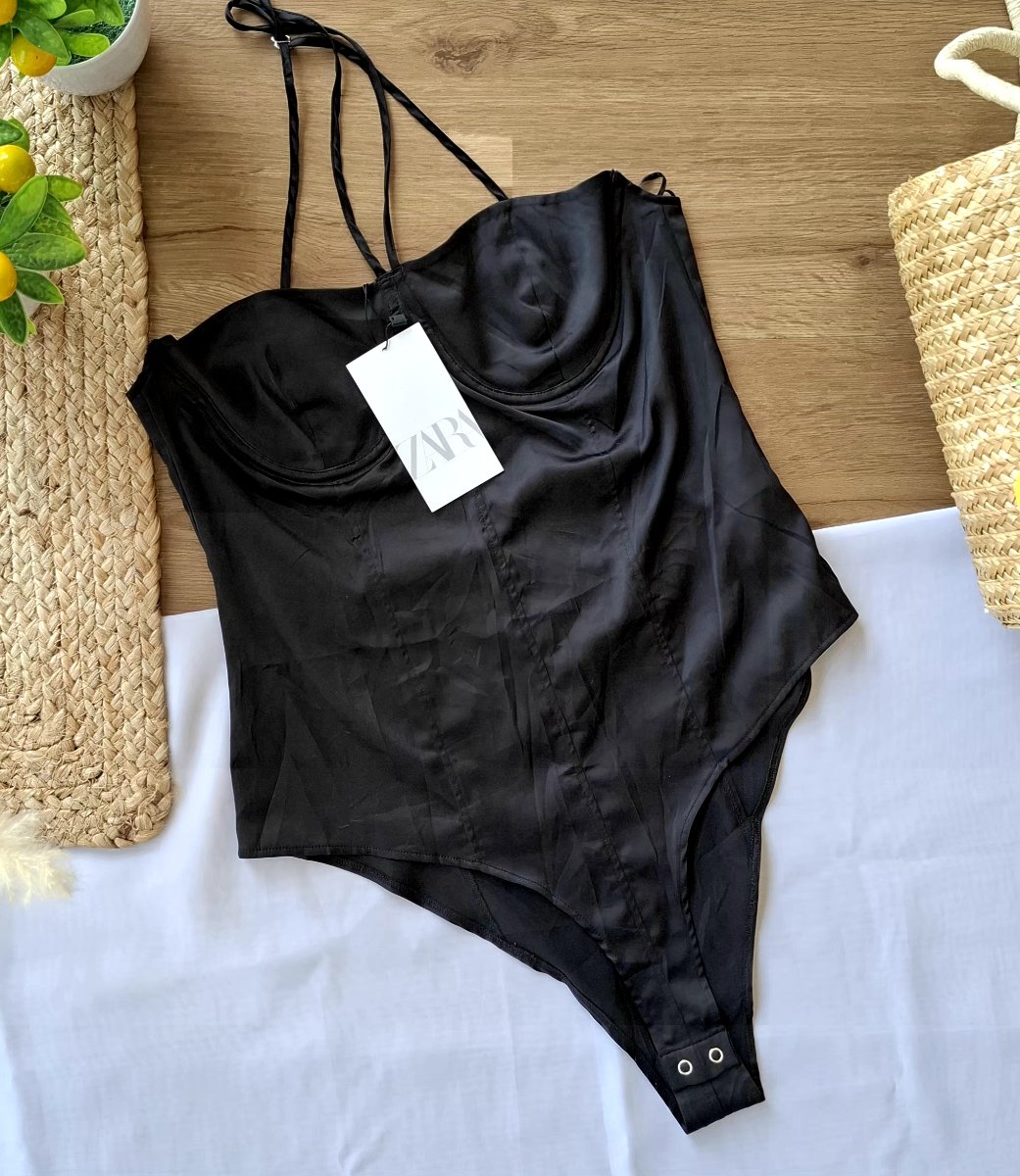 Body Satinado ZARA Negro — miniatura 2