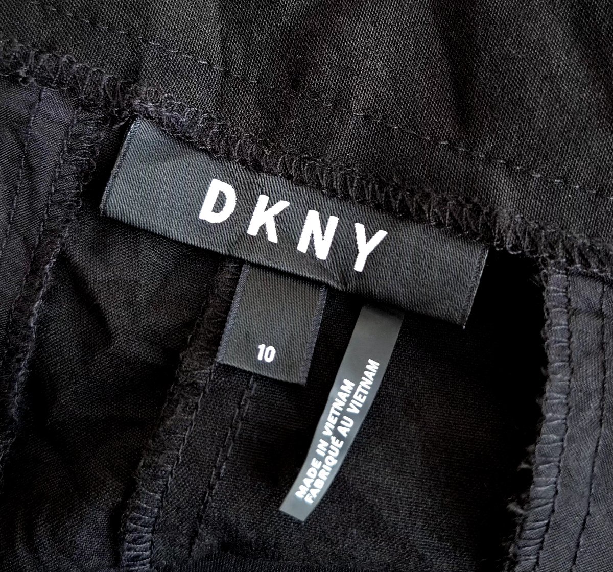 Pantalón DKNY Negro con Franjas Laterales — miniatura 4