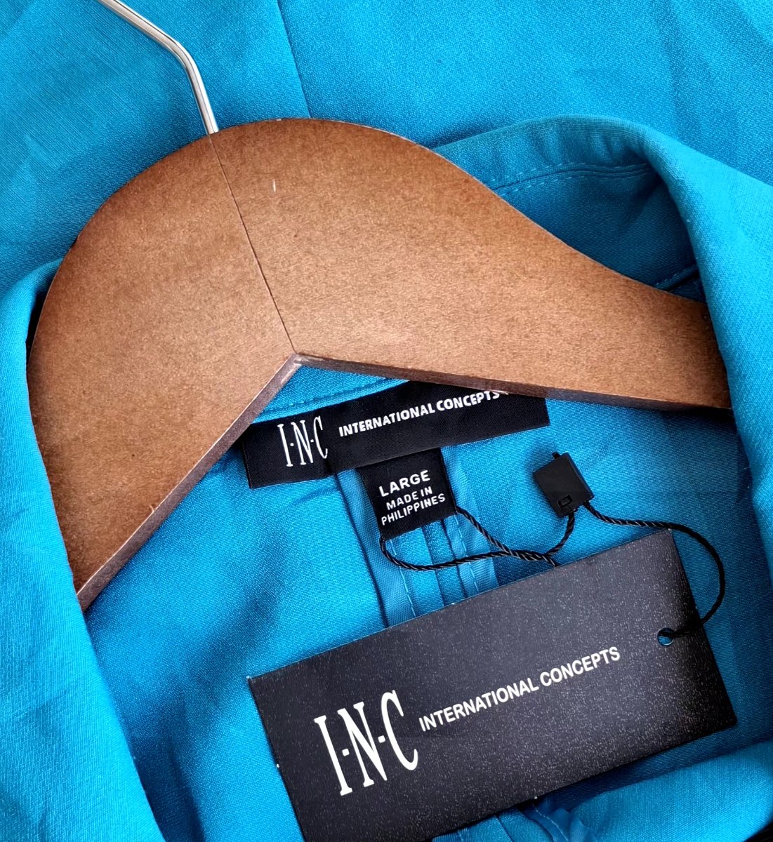 Blazer I.N.C. INTERNATIONAL CONCEPTS Azul Turquesa — miniatura 4