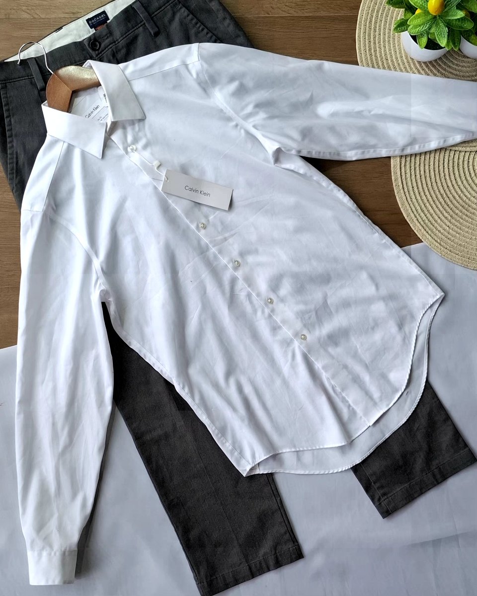 Camisa CALVIN KLEIN Blanca de Vestir — miniatura 5