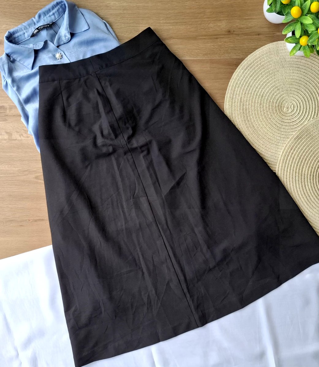 Falda Midi WORTHINGTON Negra — miniatura 4