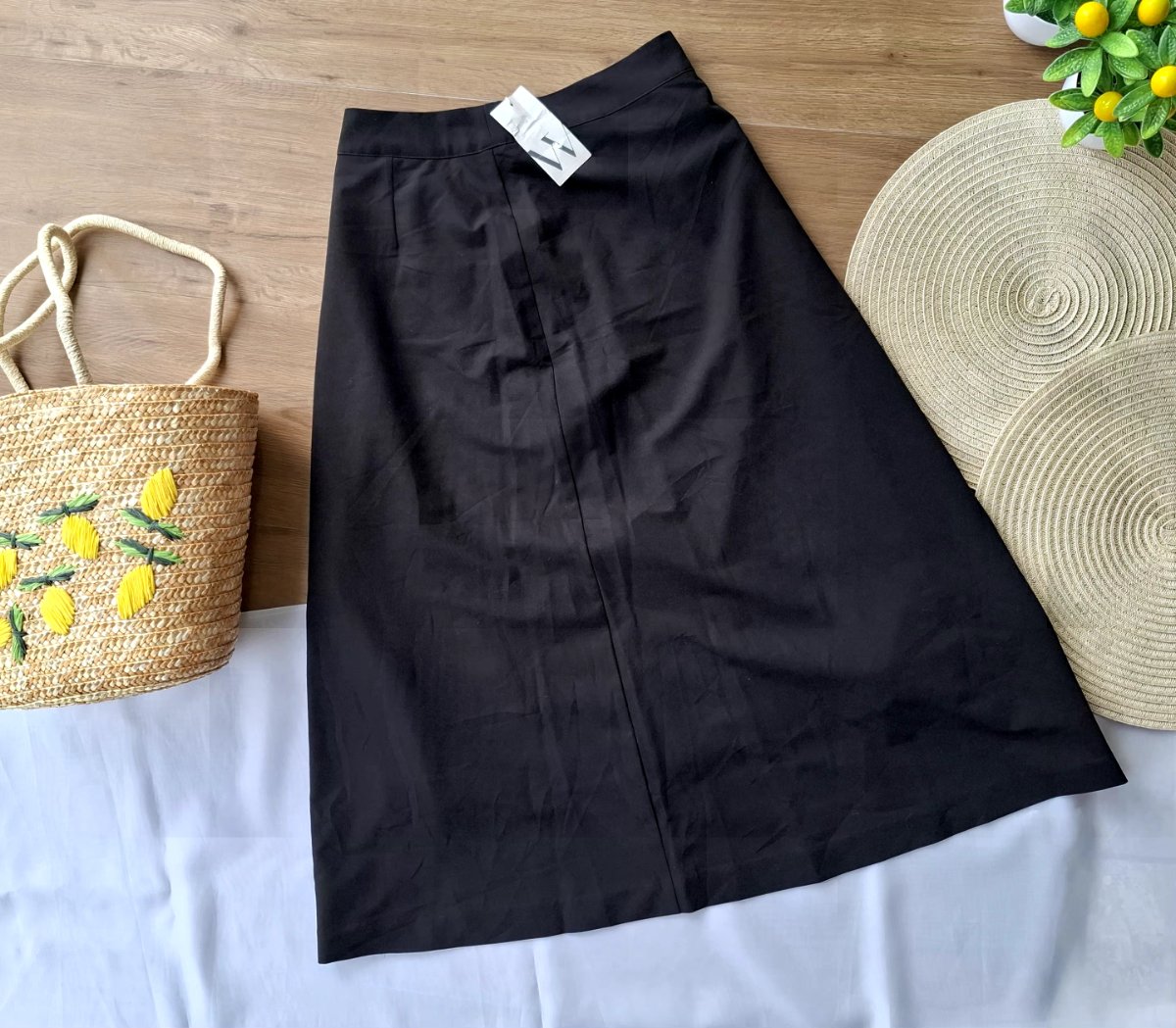 Falda Midi WORTHINGTON Negra — miniatura 3