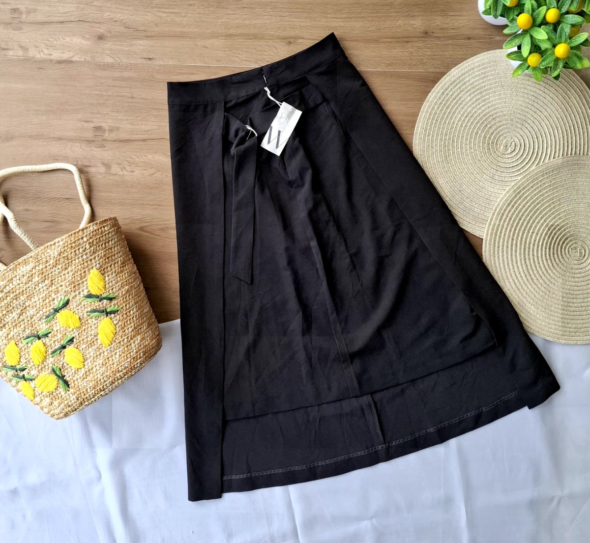 Falda Midi WORTHINGTON Negra — miniatura 2