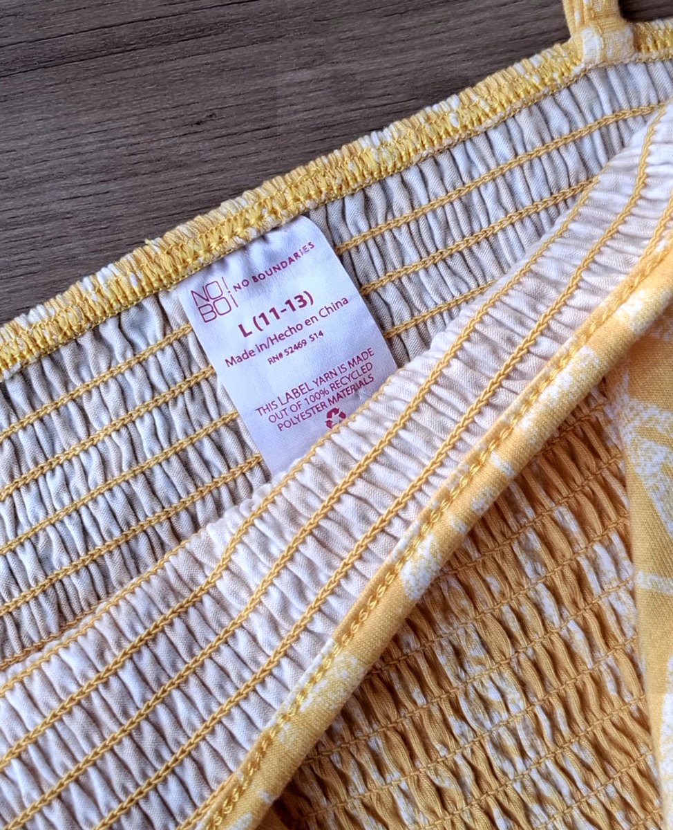 Jumpsuit NO BOUNDARIES Amarillo Estampado — miniatura 4