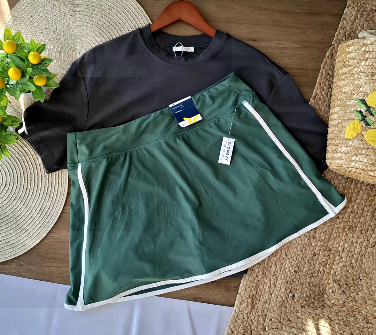Skort Deportivo OLD NAVY Active Verde — miniatura 4
