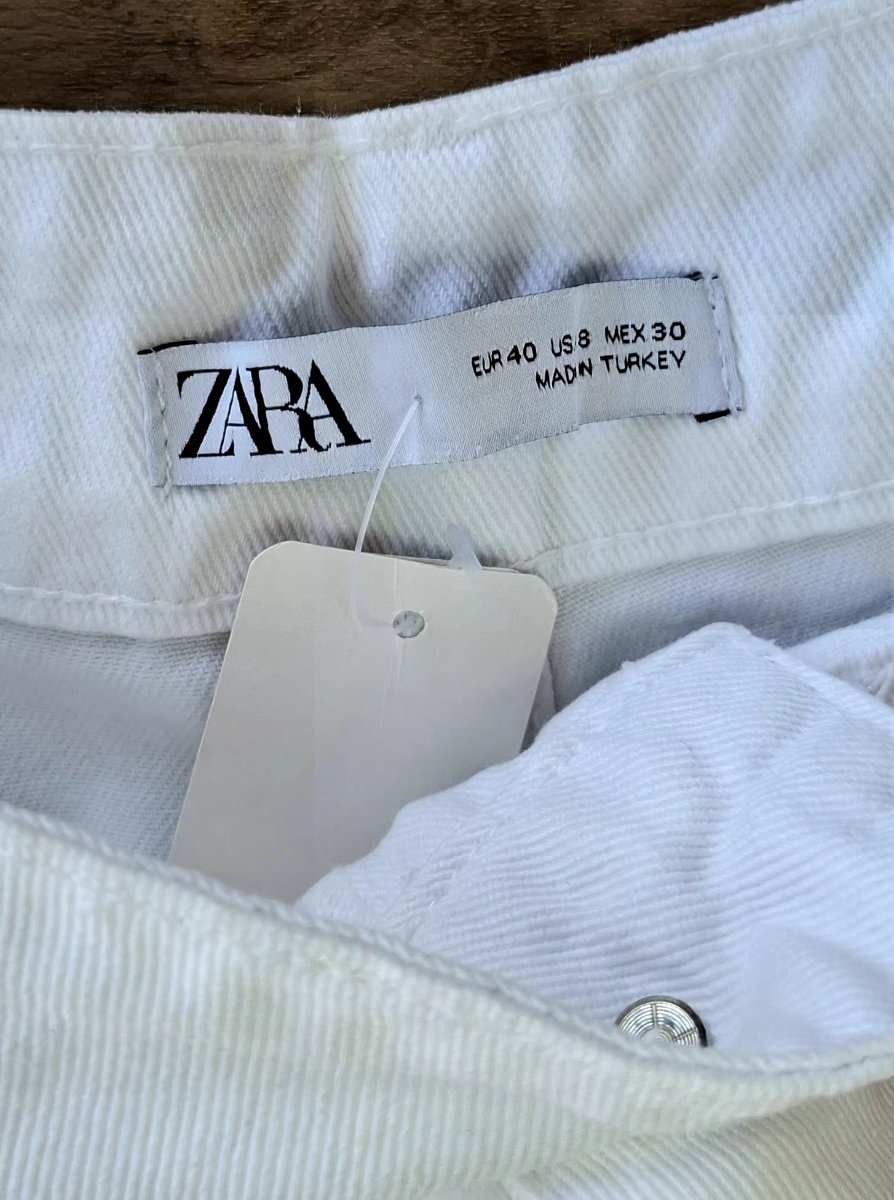 Short ZARA Cargo Blanco — miniatura 4