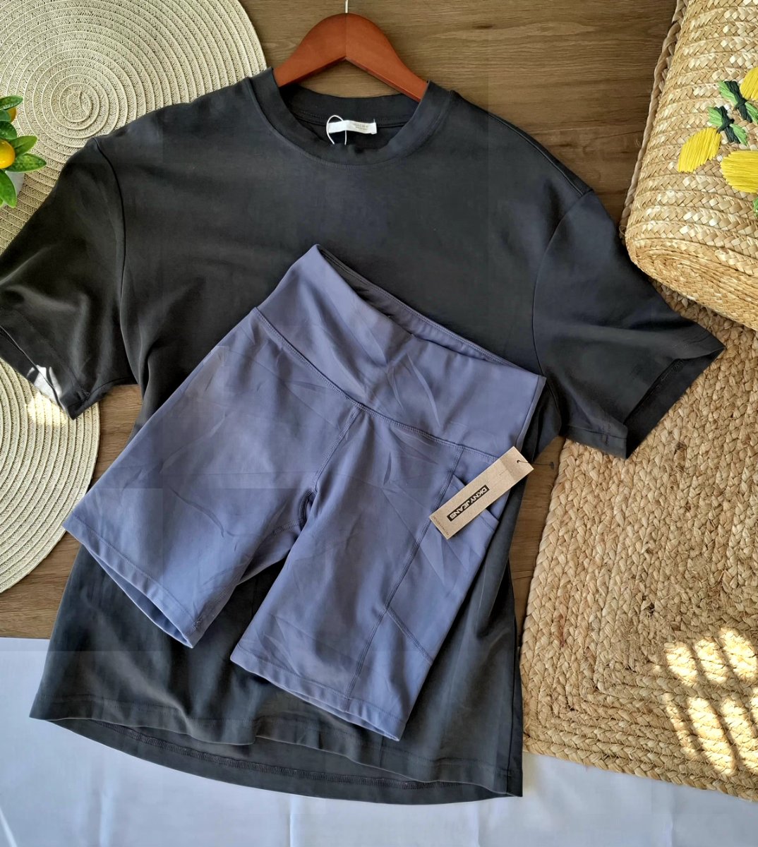 Bikers DKNY Tiro Alto Azul Lavanda — miniatura 5