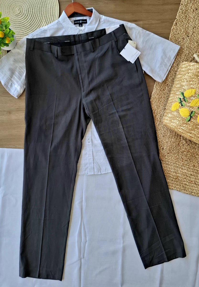 Pantalón de Vestir CALVIN KLEIN Gris — miniatura 4