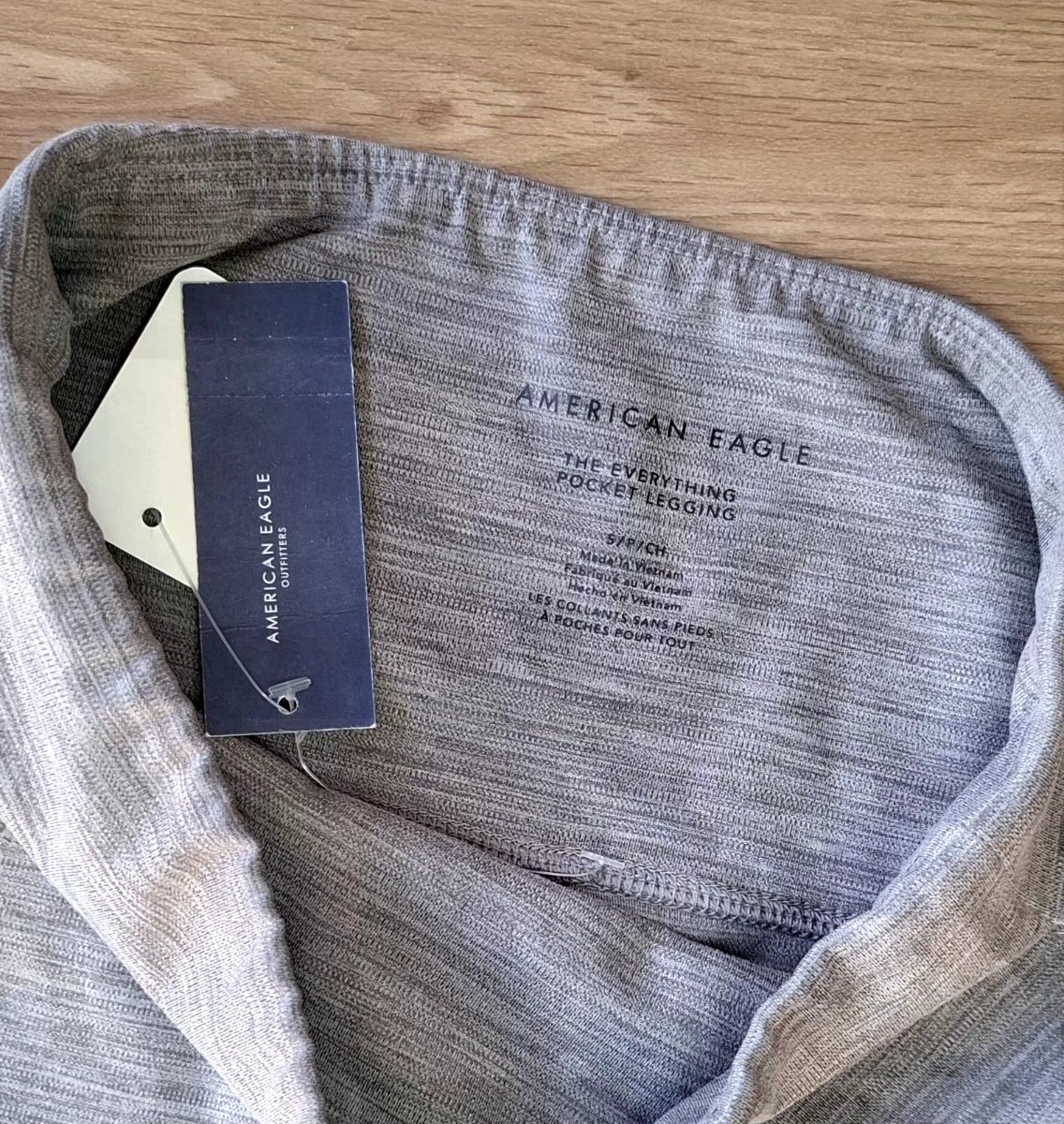 Leggings AMERICAN EAGLE Pocket Gris Jaspeado — miniatura 4