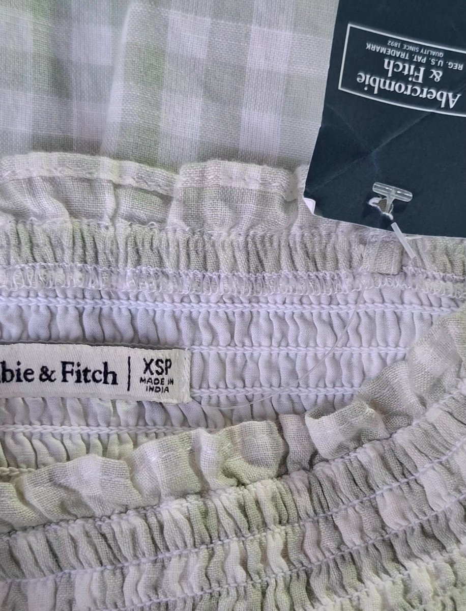 Enterizo ABERCROMBIE & FITCH Vichy Verde Claro — miniatura 4