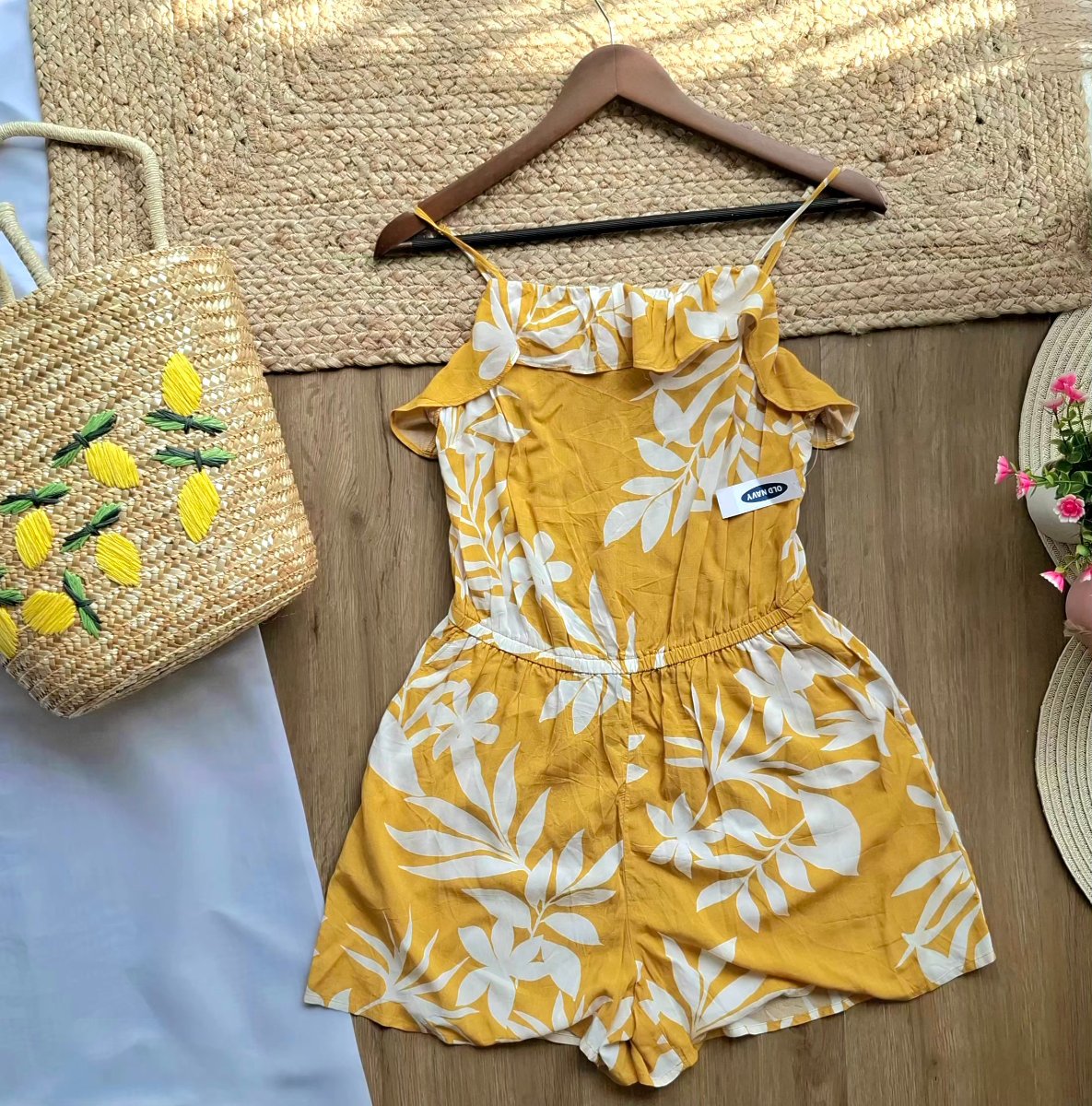 Enterizo OLD NAVY Tropical Mostaza — miniatura 2