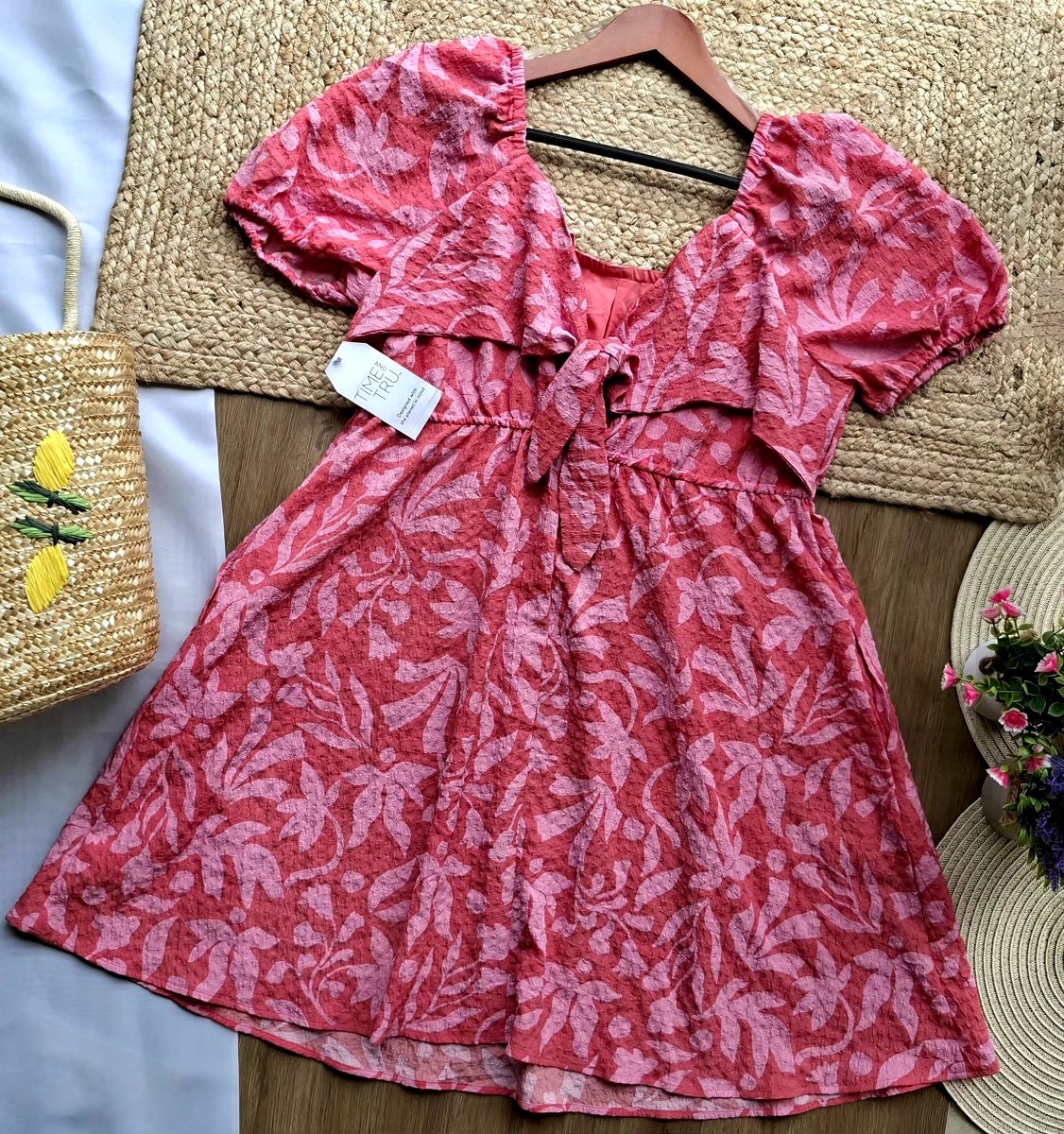 Vestido TIME AND TRU Floral Rosa — miniatura 4