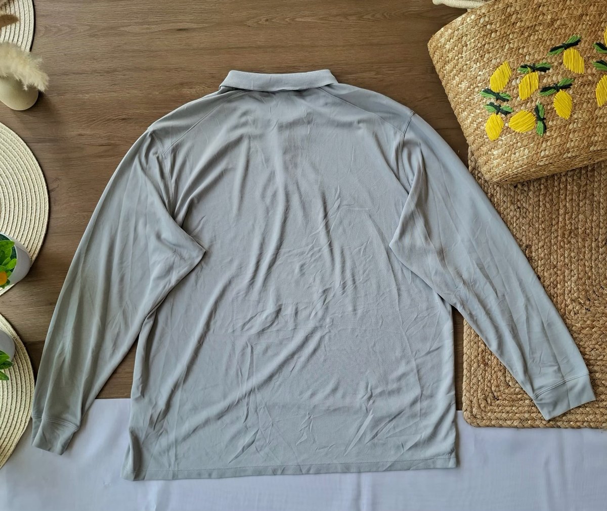Playera Polo NIKE Dri-FIT Gris — miniatura 3