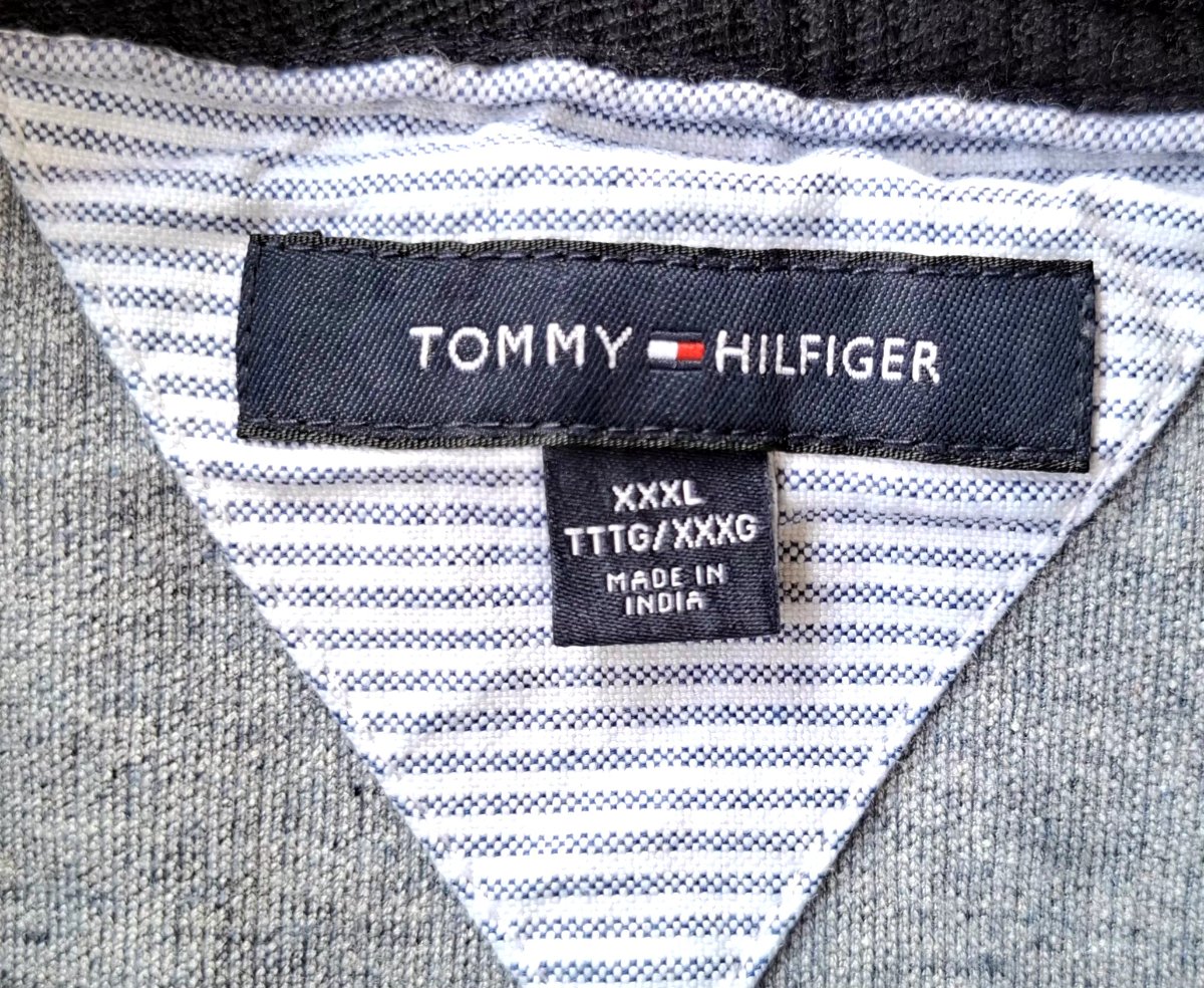 Suéter TOMMY HILFIGER Quarter-Zip Gris — miniatura 3