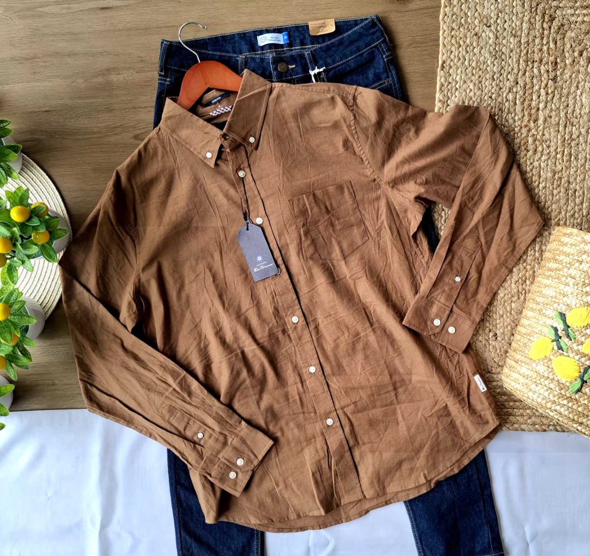 Camisa BEN SHERMAN Café — miniatura 4