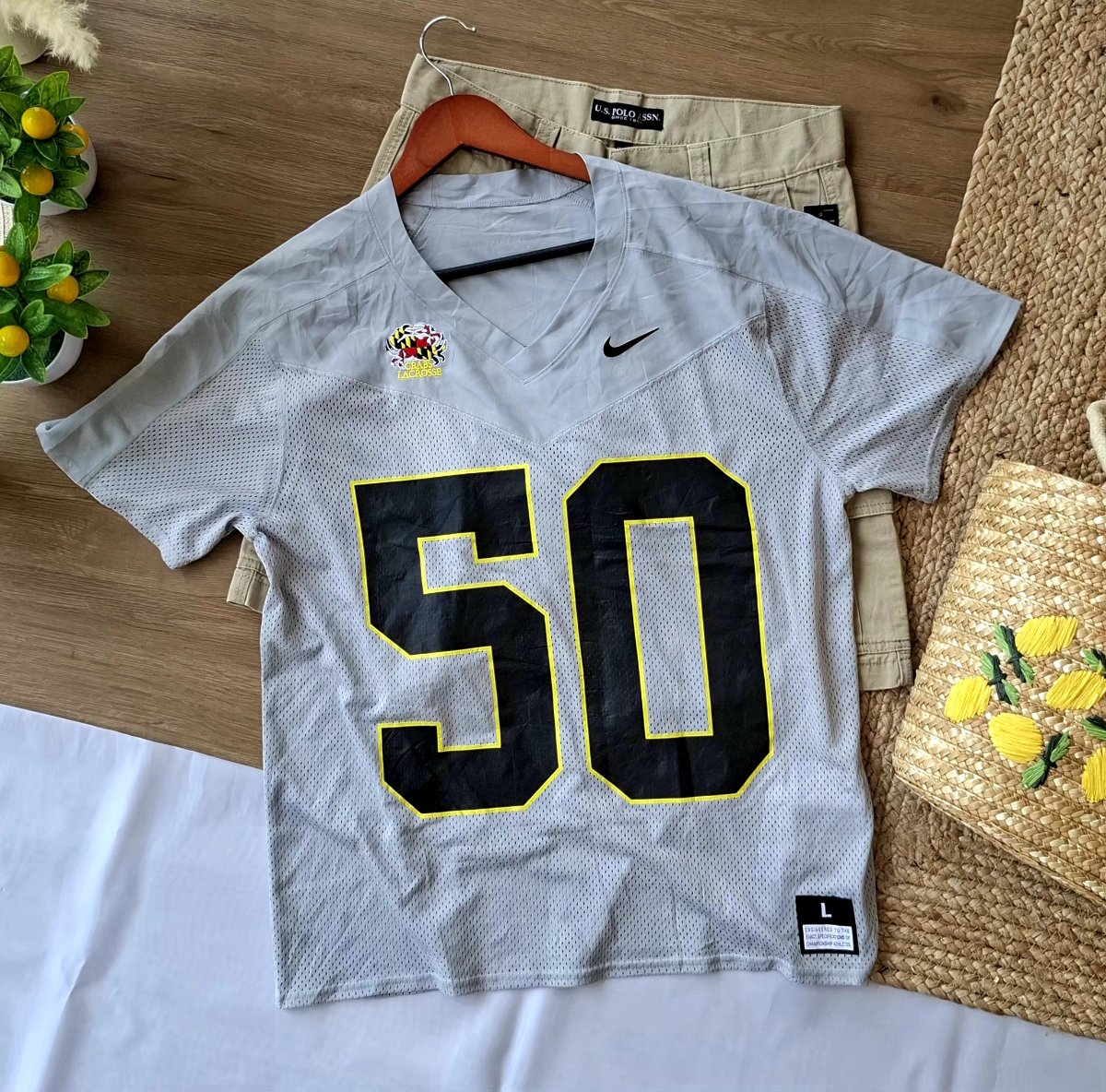 Playera NIKE Dri-FIT Jersey Gris — miniatura 2