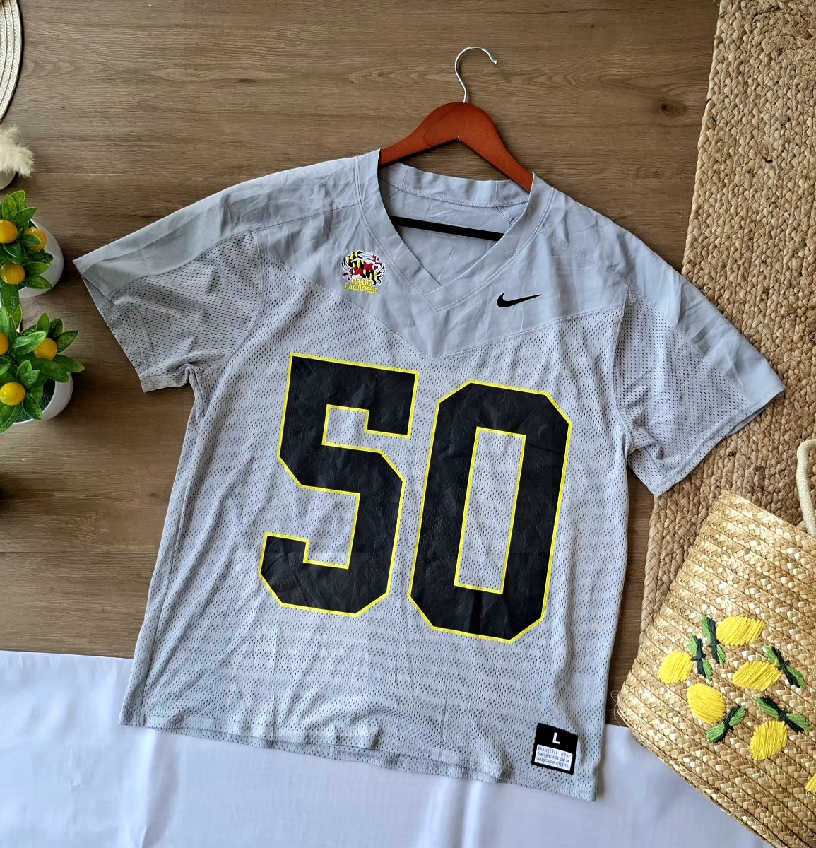 Playera NIKE Dri-FIT Jersey Gris — miniatura 5