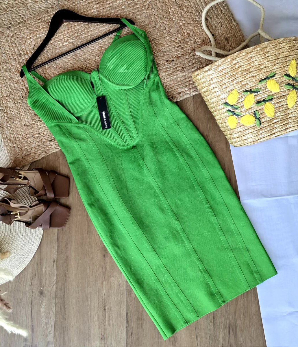 Vestido FASHION NOVA Esmeralda Sculpt — miniatura 2