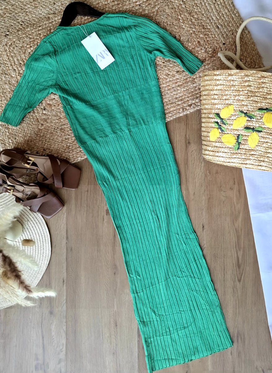 Vestido ZARA Esmeralda Ribbed Muse — miniatura 3