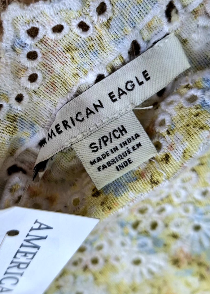 Vestido AMERICAN EAGLE Lemon Lace Bloom — miniatura 4