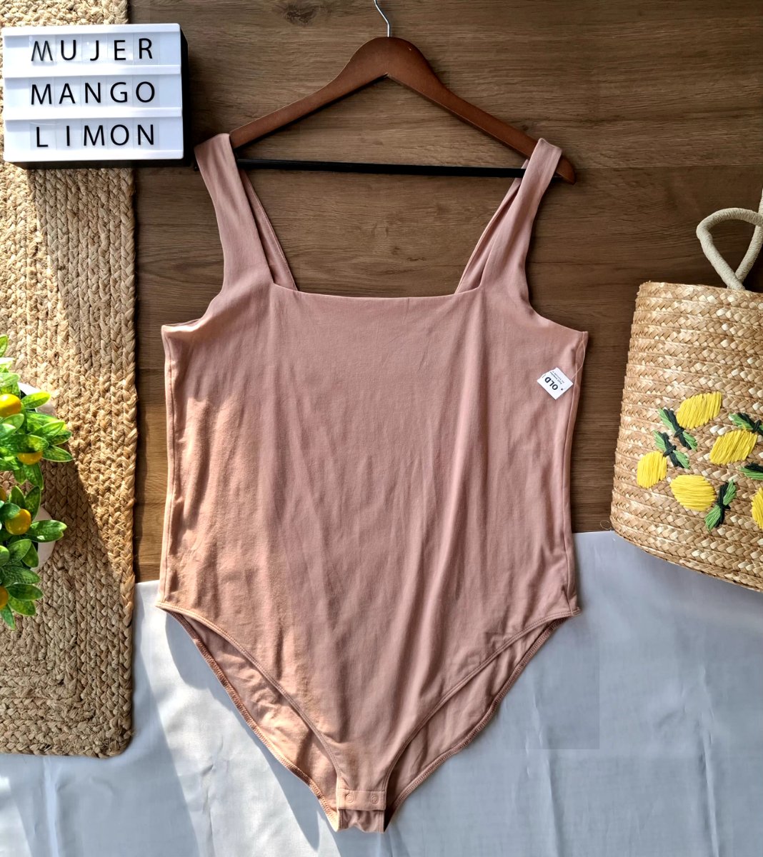 Body OLD NAVY Rosa Nude Escote Cuadrado — miniatura 2