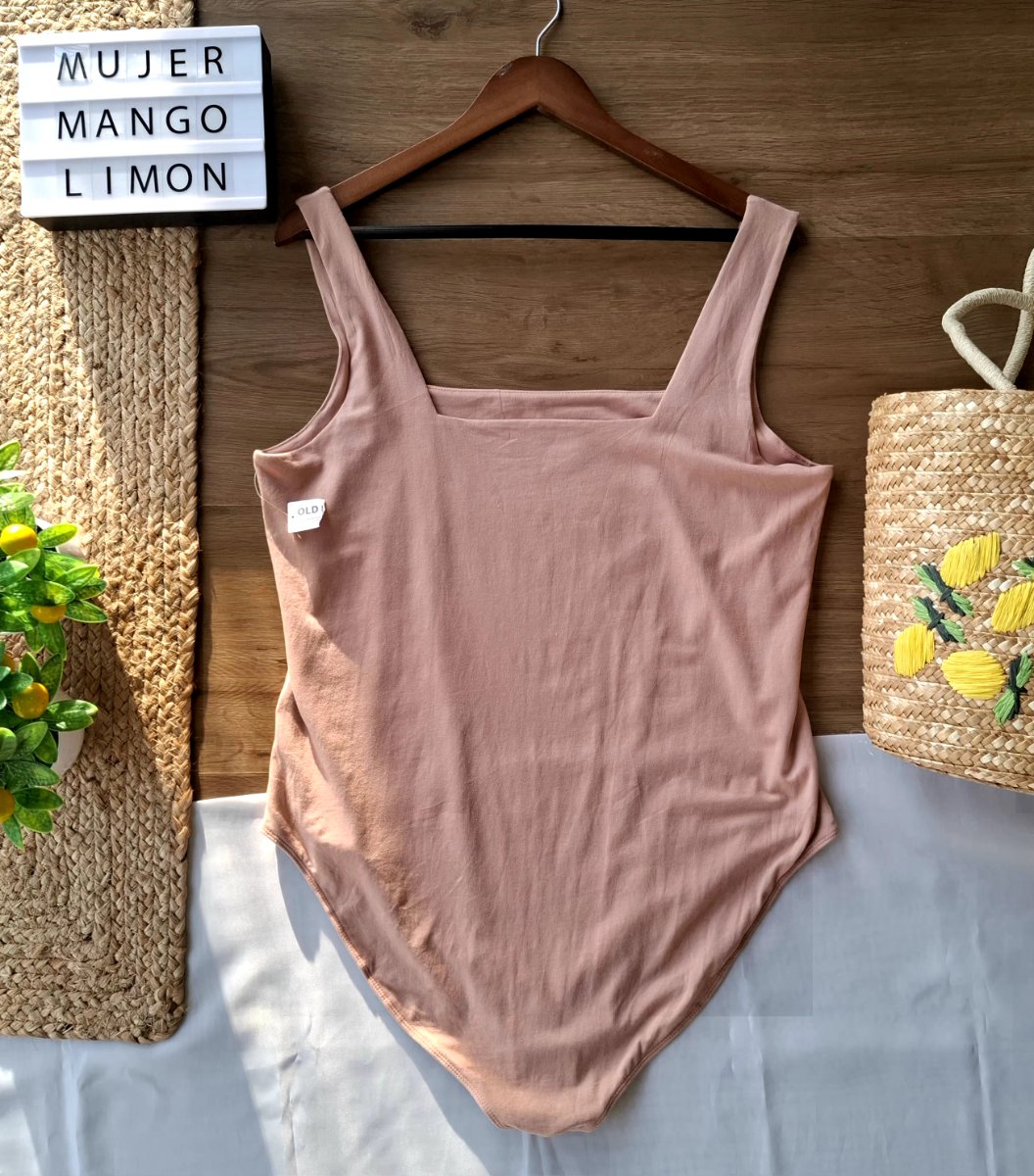 Body OLD NAVY Rosa Nude Escote Cuadrado — miniatura 4