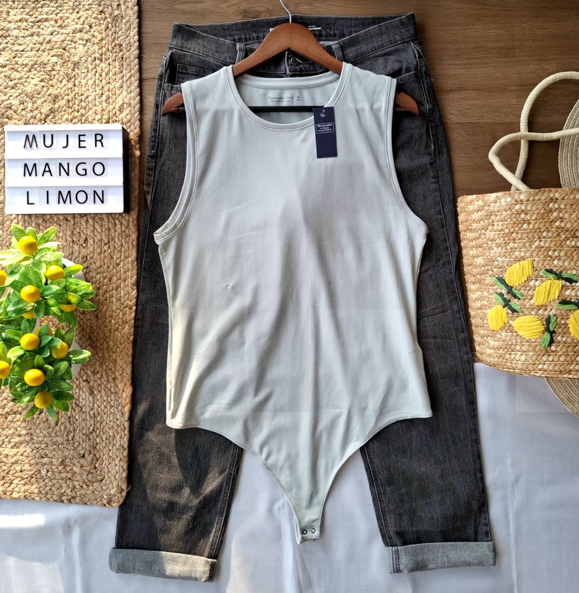 Body ABERCROMBIE & FITCH Verde Salvia — miniatura 5