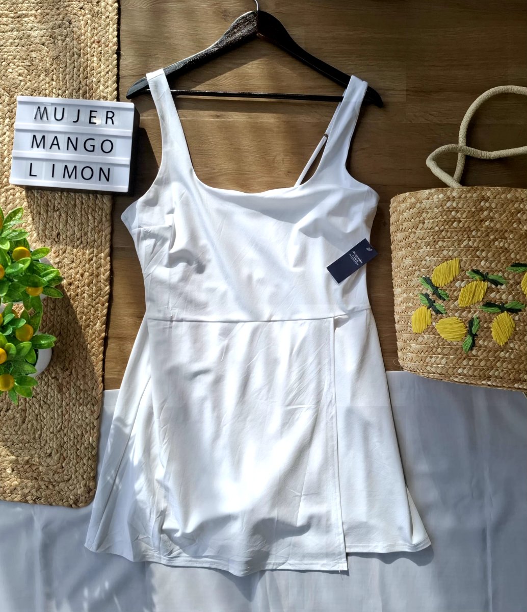 Vestido ABERCROMBIE & FITCH Blanco Skater — miniatura 2