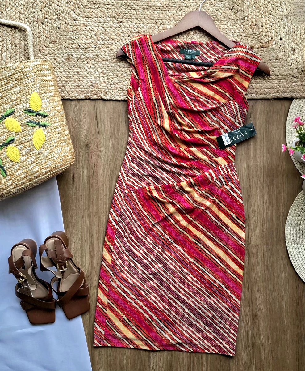 Vestido LAUREN RALPH LAUREN Midi Sunset Drape — miniatura 2