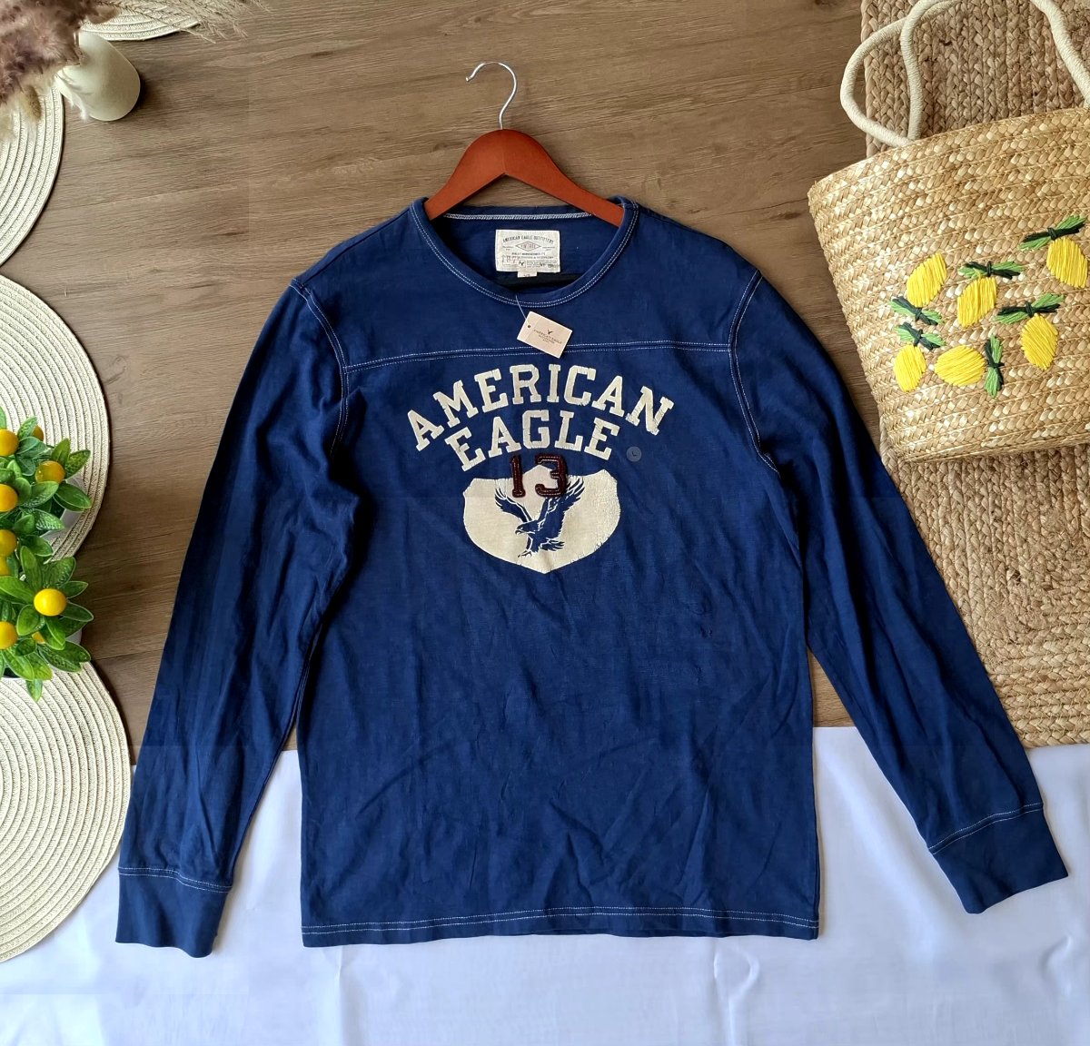 Playera AMERICAN EAGLE Vintage Azul — miniatura 2