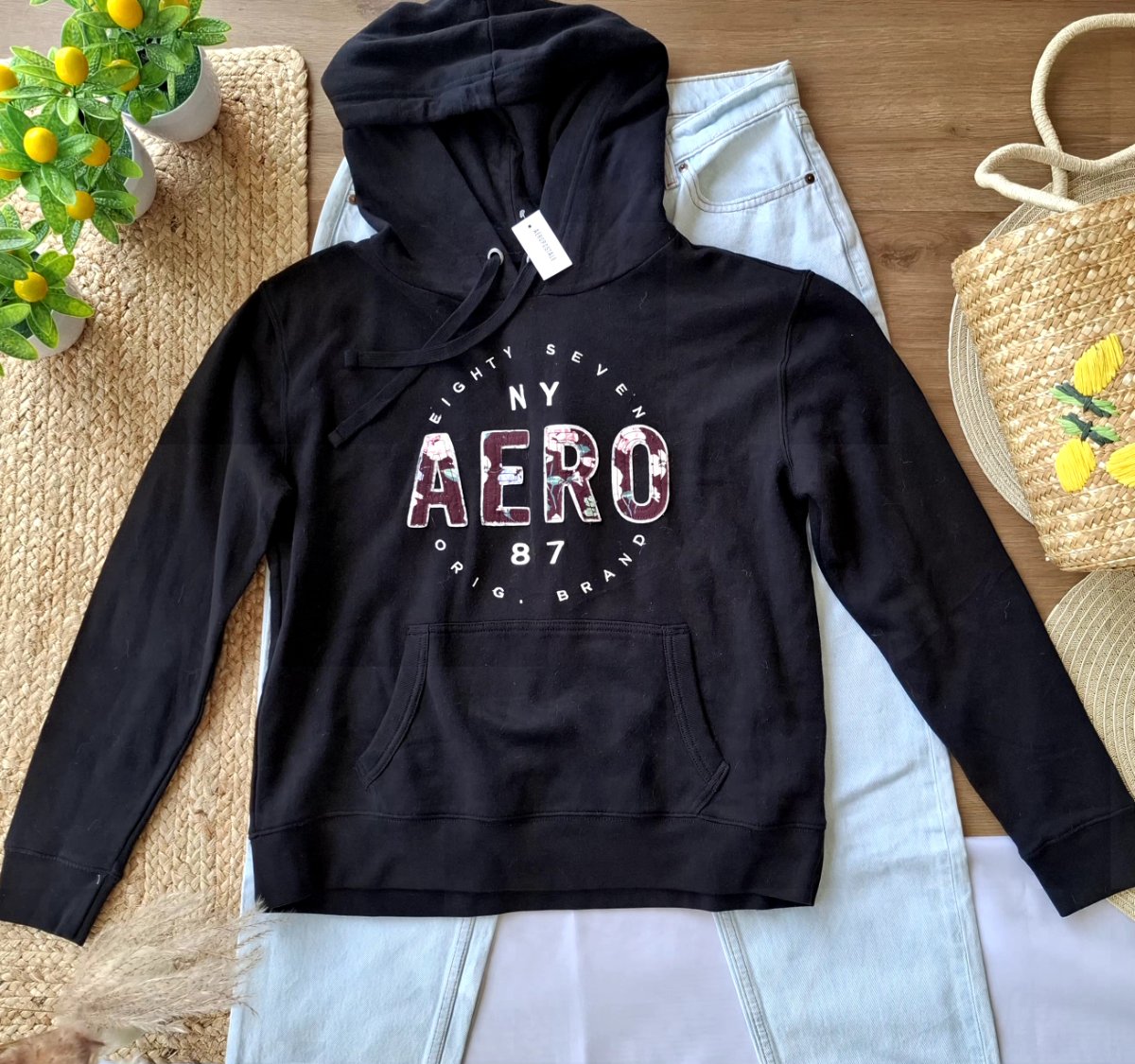 Sudadera AÉROPOSTALE Floral Varsity — miniatura 4
