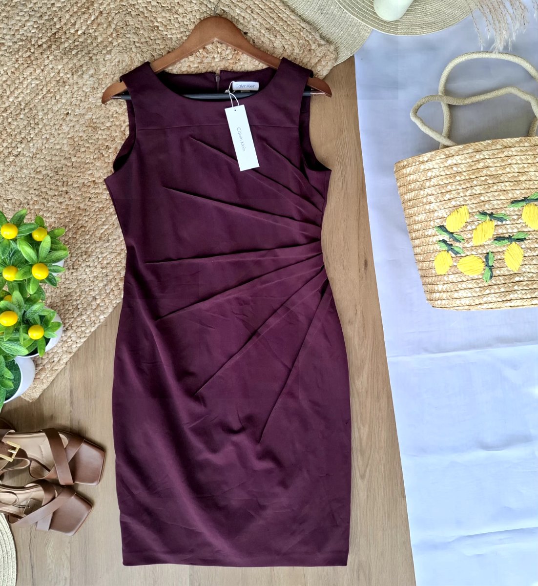 Vestido CALVIN KLEIN Merlot — miniatura 3