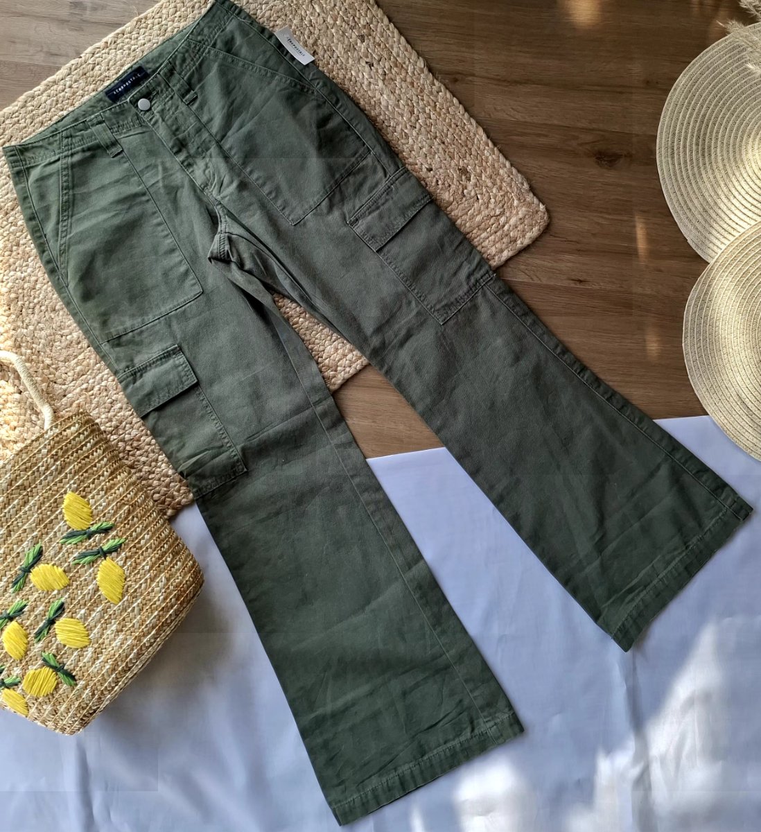 Pantalón AÉROPOSTALE Cargo Verde Militar — miniatura 3