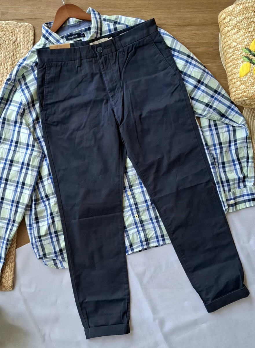Pantalón H&M L.O.G.G. Azul Clásico — miniatura 4