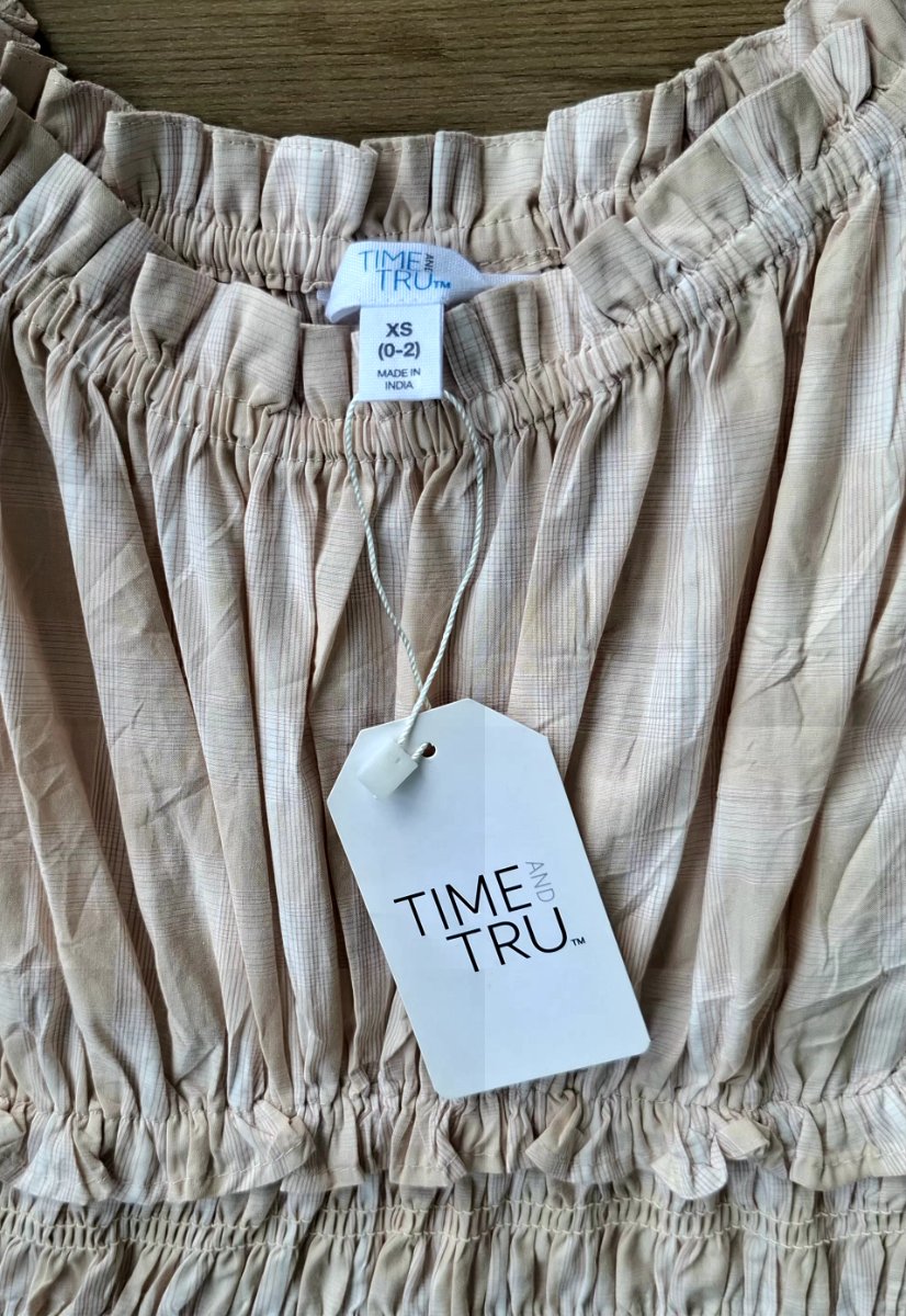 Vestido TIME AND TRU Romance Natural — miniatura 4